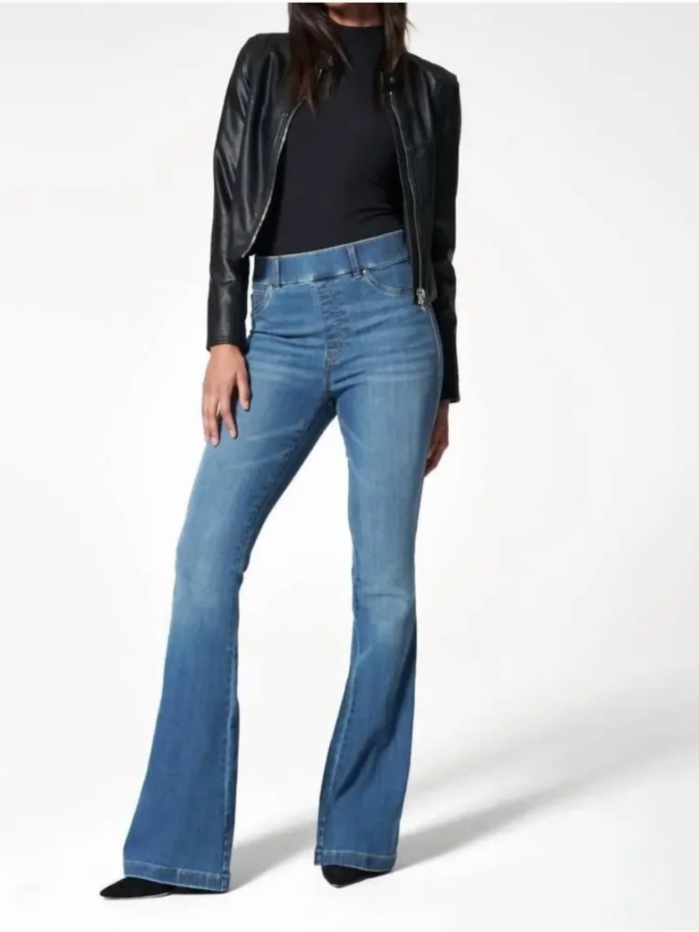 SPANX Women's vintage indigo Flare Jeans size medium